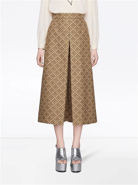 Gucci GG Damier Jacquard Culottes Farfetch