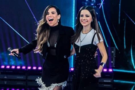 Wanessa E Sandy Dividem O Palco Do Doming O E Falam Sobre Rivalidade