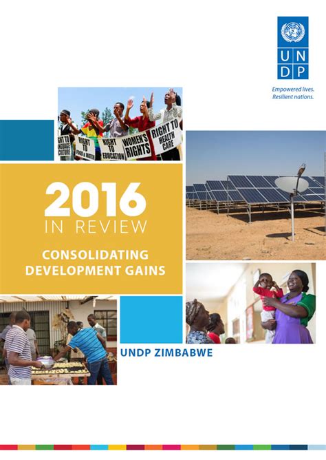 Undp Annual Report 2016 In Review United Nations Development Programme