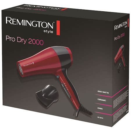 Remington D3080 Hajszárító, 2000 W, Ion funkció, Piros - eMAG.hu
