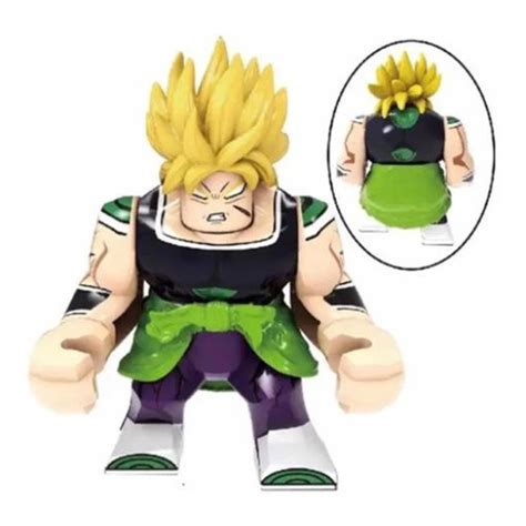 Boneco Big Blocos De Montar Grande Broli Dragon Ball Blonde Shopee Brasil