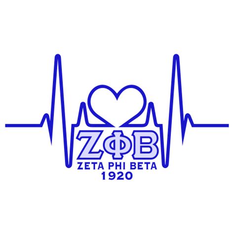 Zeta Phi Beta Words Svg