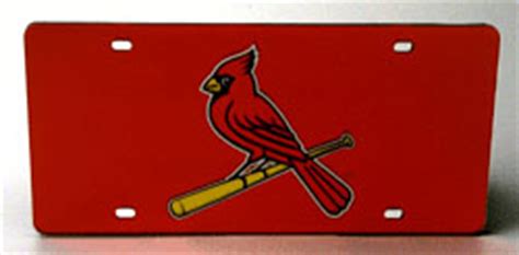 St. Louis Cardinals License Plates - St. Louis Cardinals Mirrored ...