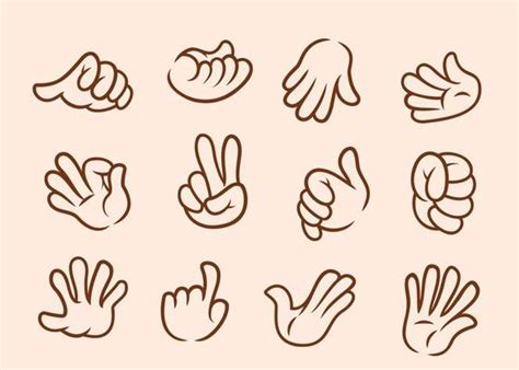 Cartoon Hand Vector Clipart