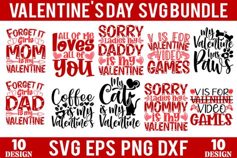 Big Valentines Day Svg Bundle For Sale Graphic By Exclusive Crafts