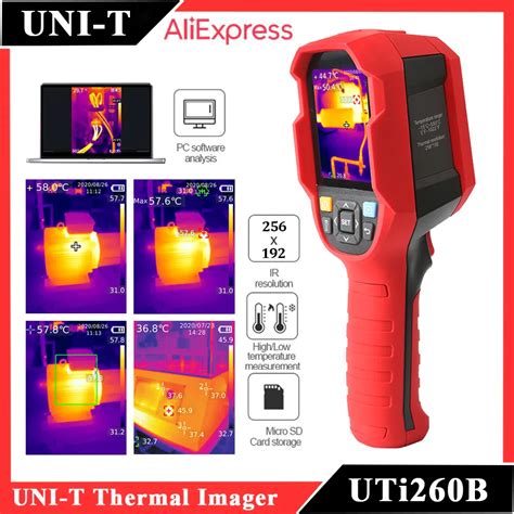 UNI T UTi260B C Mera T Rmica Infravermelha Handheld Imager Vazamento De