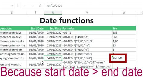 Excel Tutorial Date Calculation Youtube