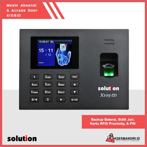 Jual Mesin Absensi Fingerprint Solution X105 ID Shopee Indonesia