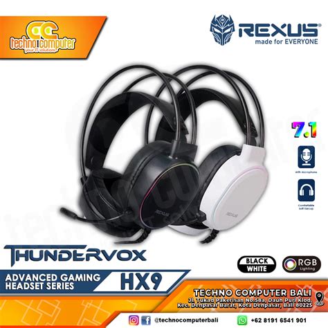 Headset Rexus Thundervox Hx Rgb Usb V White Gaming Headset