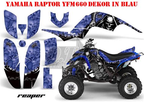 Amr Racing Dekor Graphic Kit Atv Yamaha Raptor Yfm