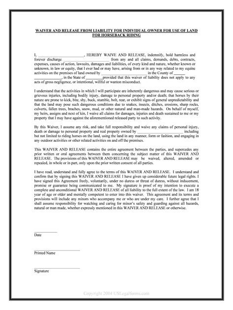 Waiver Liability Form Fill Online Printable Fillable Blank PdfFiller