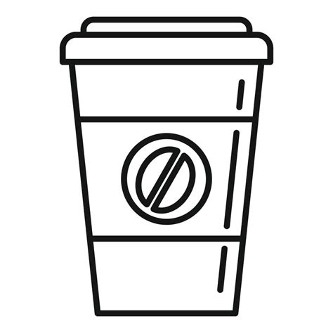 To Go Coffee Cup Icon Outline Style 14676643 Vector Art At Vecteezy