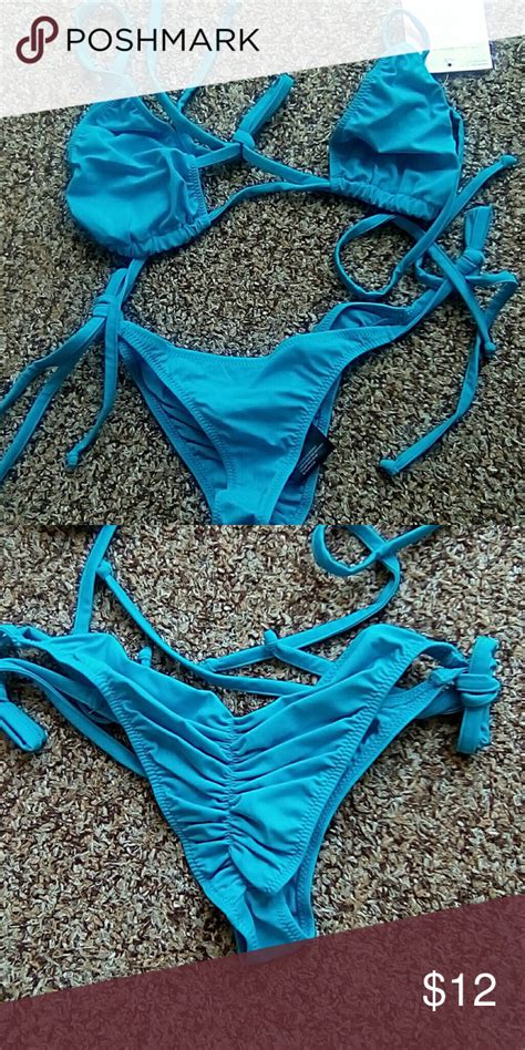 Cute Mini Cheeky Bikini This Bikini Is Unlined Triangle Slider Top And Cheeky Back Swim