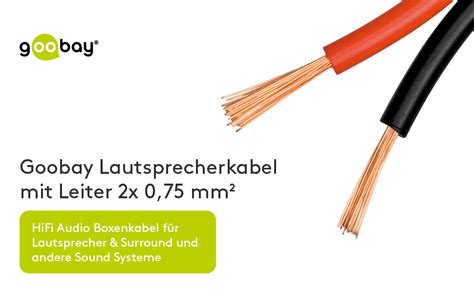 Goobay 15022 luidsprekerkabel 2 x 0 75 mm² CCA strengen