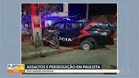 Dois Homens Morrem Em Acidente Durante Perseguição Policial Ne1 G1