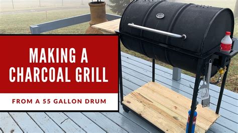 How To Build A Grill From A Barrel Youtube