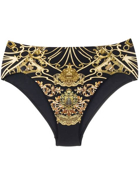 Baroque Print Bikini Bottoms Editorialist