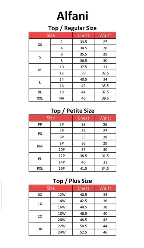 Women's Nike Pants Size Chart - Size-Chart.net