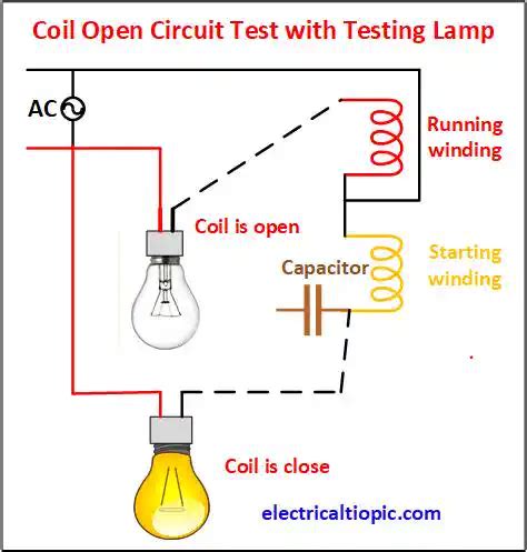 Single Phase Motor Test With Testing Lamp Procedures And Diagram