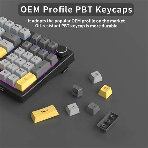 Snapklik NACODEX AK Key Hot Swappable RGB Gasket Mount Keyboard MAh Bluetooth