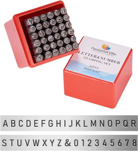 Amazon PH PandaHall 36 Pcs Letter And Number Metal Stamp Set 5 32