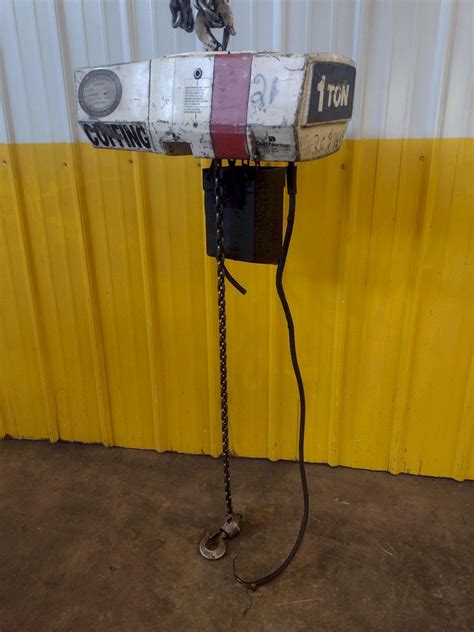 1 TON COFFING ELECTRIC CHAIN HOIST STOCK 17407