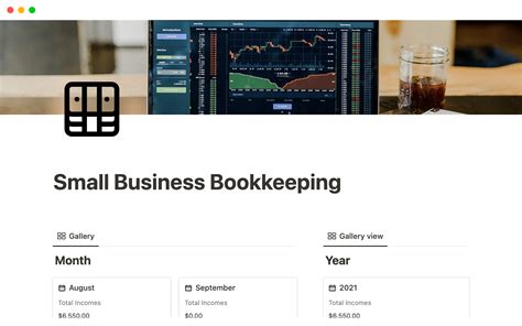 Small Business Bookkeeping Notion Template Template Notion Marketplace