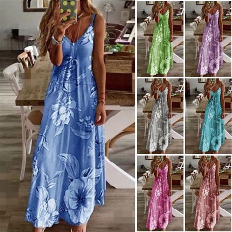 Buy S Xl Plus Size Dresses Summer Fashion Clothes Womens Deep V Neck