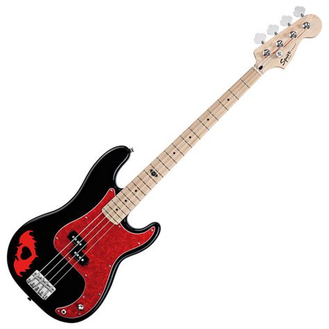 Squier by Fender Pete Wentz Precision Bass Guitar, Black at Gear4music