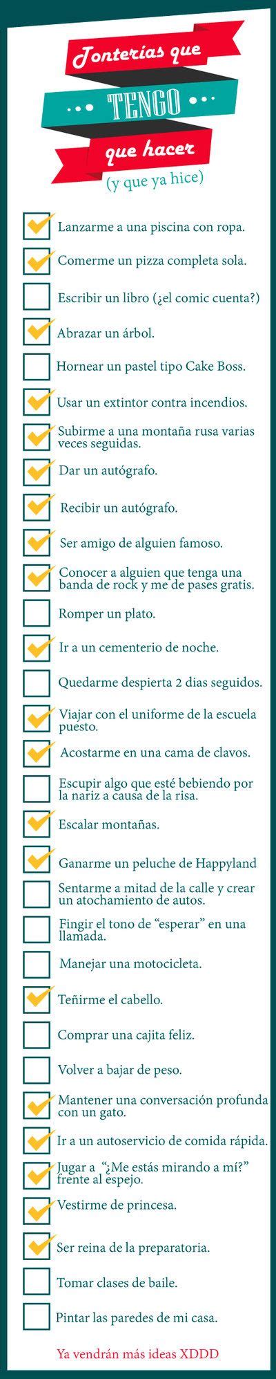 Lista De Cosas Que Quiero Hacer By Angelus19 Consejos Para Ser Feliz