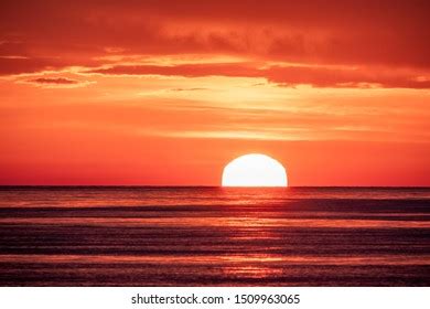 Beautiful Red Orange Sunset Over Sea Stock Photo 1509963065 | Shutterstock