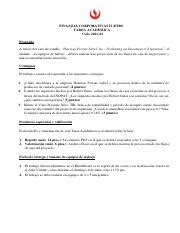 EF80 TA 2021 01 pdf FINANZAS CORPORATIVAS II EF80 TAREA ACADÉMICA