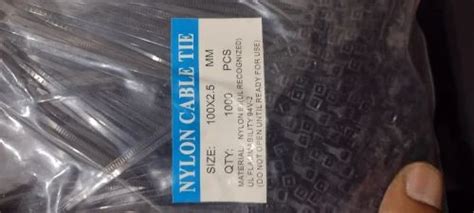 Mm Nylon Cable Tie Black Mm Or Inch For Locking Packaging