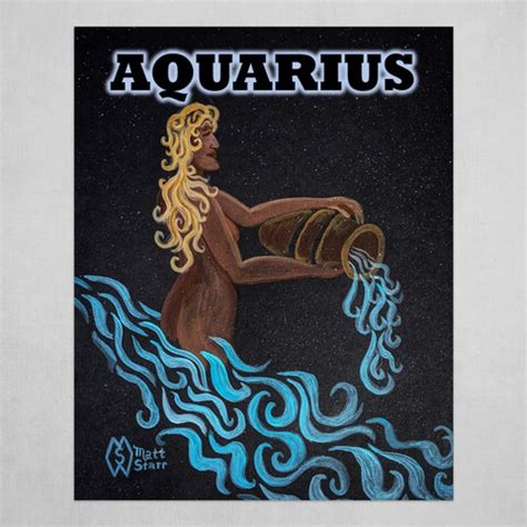 Aquarius the Water-bearer zodiac sign by Matt Starr