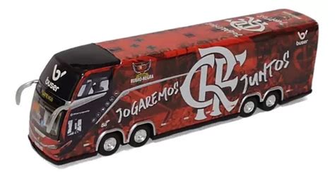 Miniatura Nibus Time Flamengo Rubro Negro De Regatas Cm