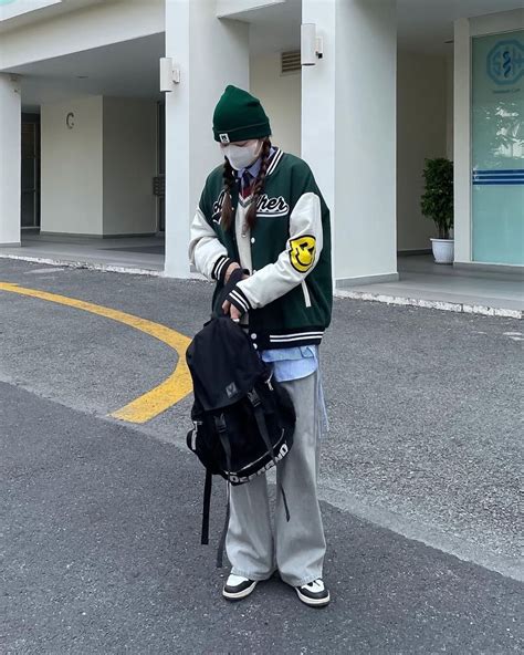 Jenbin 131 Fredrik Packers Pretty Outfits Varsity Jacket Korea