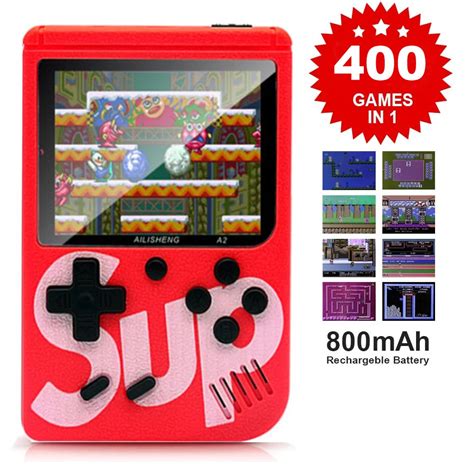 Portable Sup Game Retro Classic Arcade Mini Game 400 In 1 Two Player