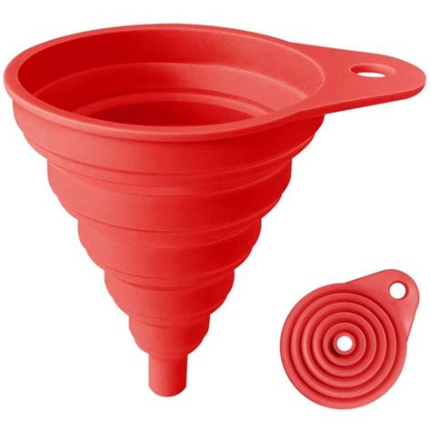 Silicone Collapsible Funnel Flexiblefoldablekitchen Funnel For Water