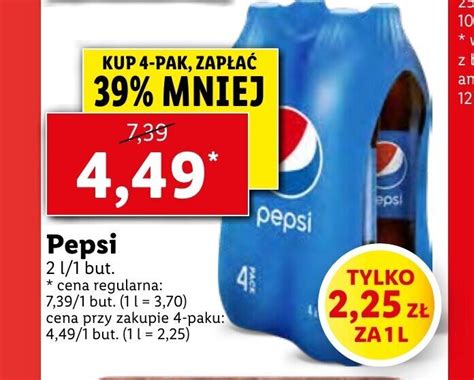 Promocja Pepsi L W Lidl