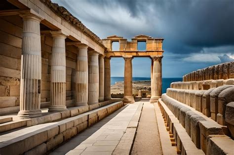 El Templo De Apolo Se Encuentra En La Antigua Ciudad De Atenas Foto