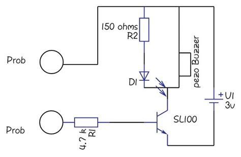 Continuity Tester Circuit Diagram