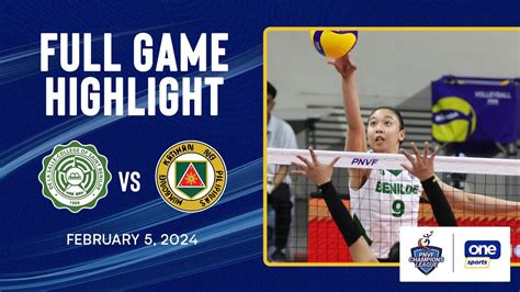 College Of St Benilde Vs Philippines Army Lady Troopers Highlights