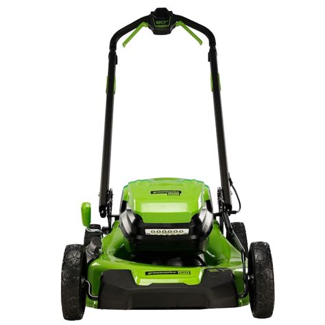 Greenworks Pro 80 Volt Max 21 In Cordless Push Lawn Mower Battery And Charger Not Included At