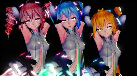 MMDPhao 2 Phut Hon KAIZ Remix Hip Sway TikTok Dance ミク ネル テト