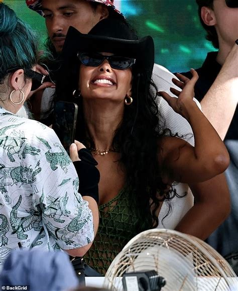 Maya Jama Flaunts Her Jaw Dropping Figure In A Skimpy Bikini And Mesh Cover Up As She Finds