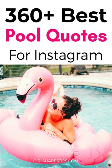 360 Best Pool Captions For Instagram Cute Summer Quotes Captions