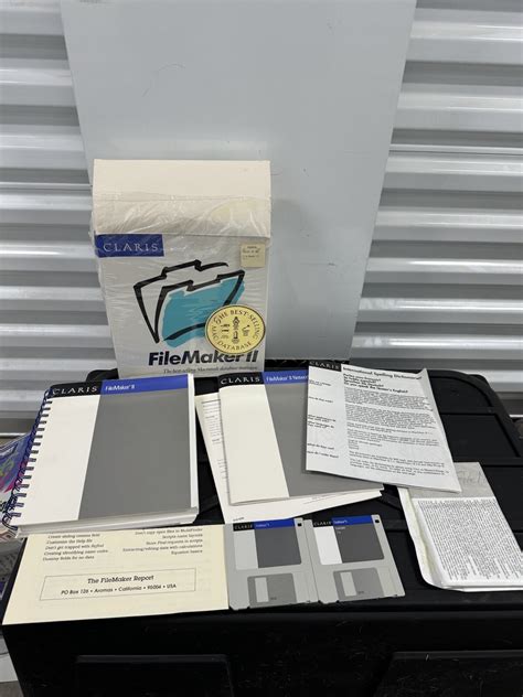 Vintage Claris FileMaker II Software Macintosh Database Manager for