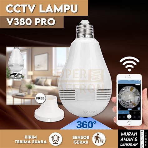 Jual Cctv Bohlam Lampu V Pro Ip Kamera Hd Derajat Fisheye