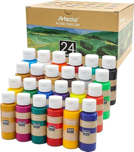 Artecho Acrylic Paint Acrylic Paint Set For Art Colors Ounce Ml