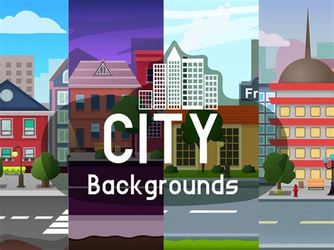 2d City Game Background